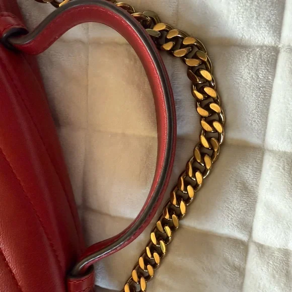 Tory Burch Kira Red Quilted Leather Bag ❤️ - Picture 12 of 15